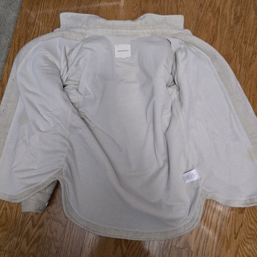 Women's Cream Jacket Shacket - Picture 5 of 11